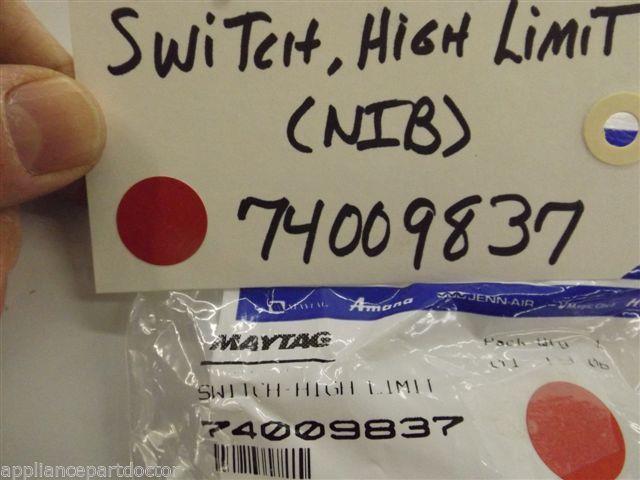 Maytag Whirlpool Stove 74009837 Switch, High Limit NEW IN BOX Maytag Whirlpool Stove 74009837 Switch, High Limit NEW IN BOX